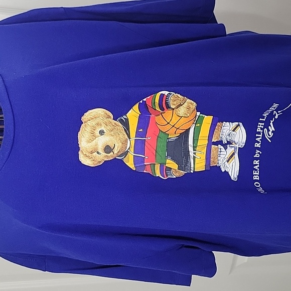Ralph Lauren Other - Ralph Lauren Royal Blue Polo Bear Tee Men's Size Large